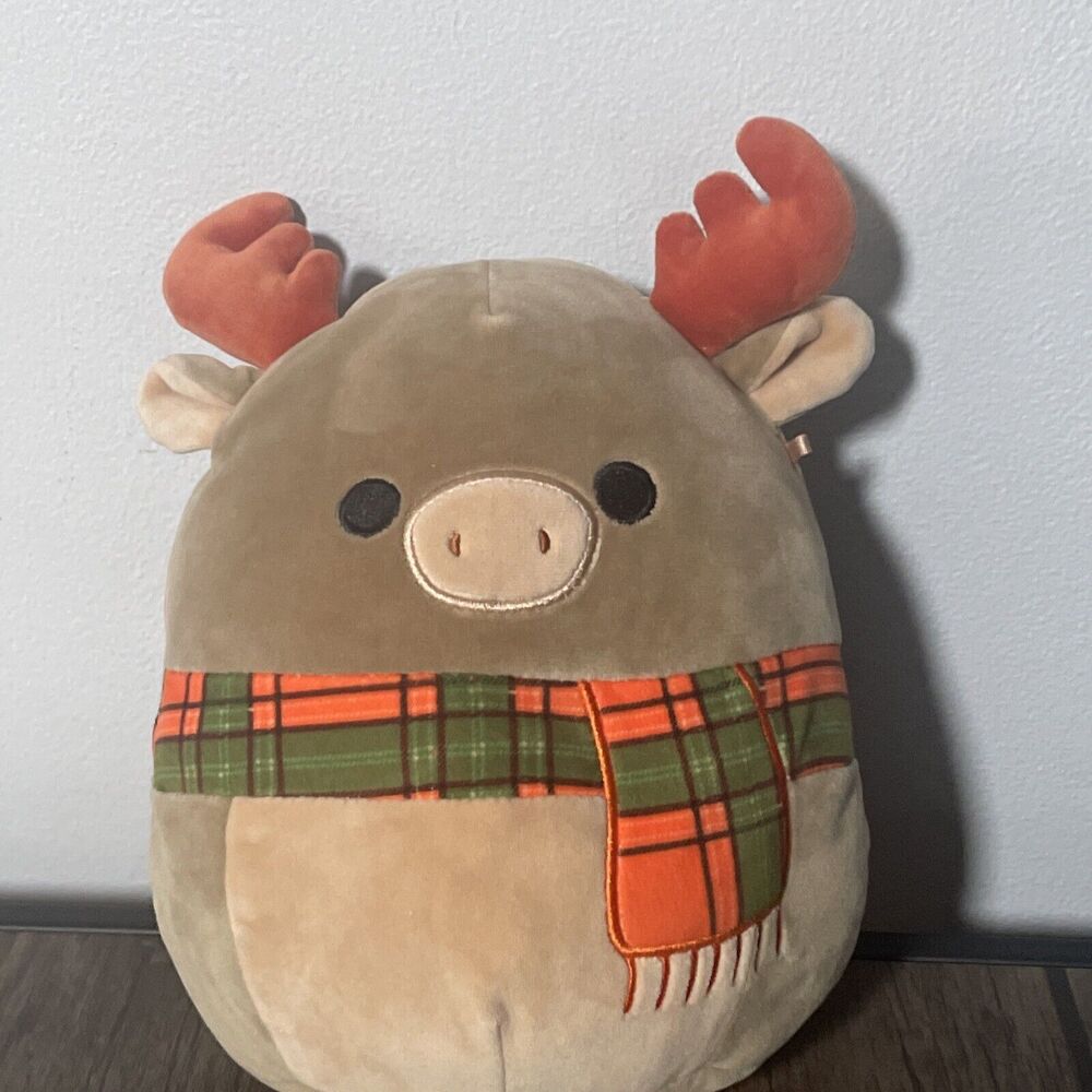 Patterson The Moose With Scarf 8 Inch Squishmallow Stuffed Animal